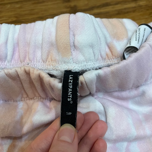 Lazypants Pink & Peach Sweatpants - Picture 2 of 3